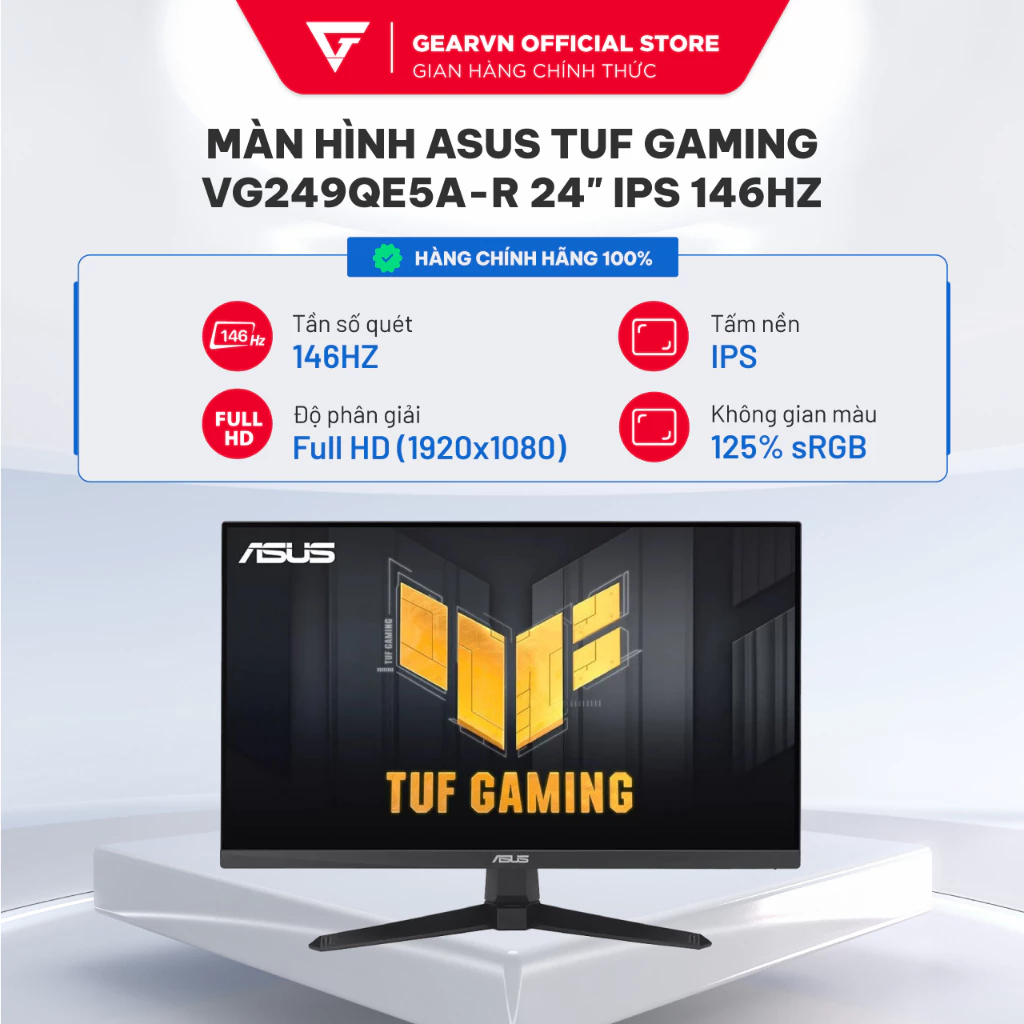 Màn hình Asus TUF GAMING VG249QE5A 24 inch IPS 146Hz chuyên game 125% sRGB