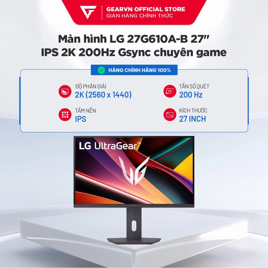 Màn Hình Gaming LG UltraGear G6 27G610A-B 27 inch - IPS - 2K - 200Hz - 1ms GTG